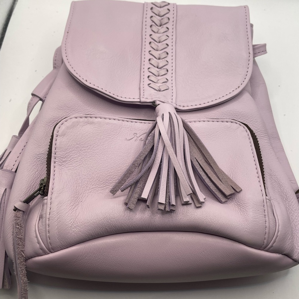 New Nena & Co Mini Leather Backpack - Lavender - Picture 8 of 9